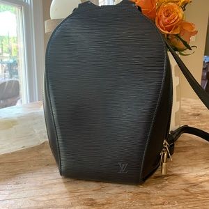 LOUIS VUITTON BLACK EPI LEATHER MABILLON BACKPACK